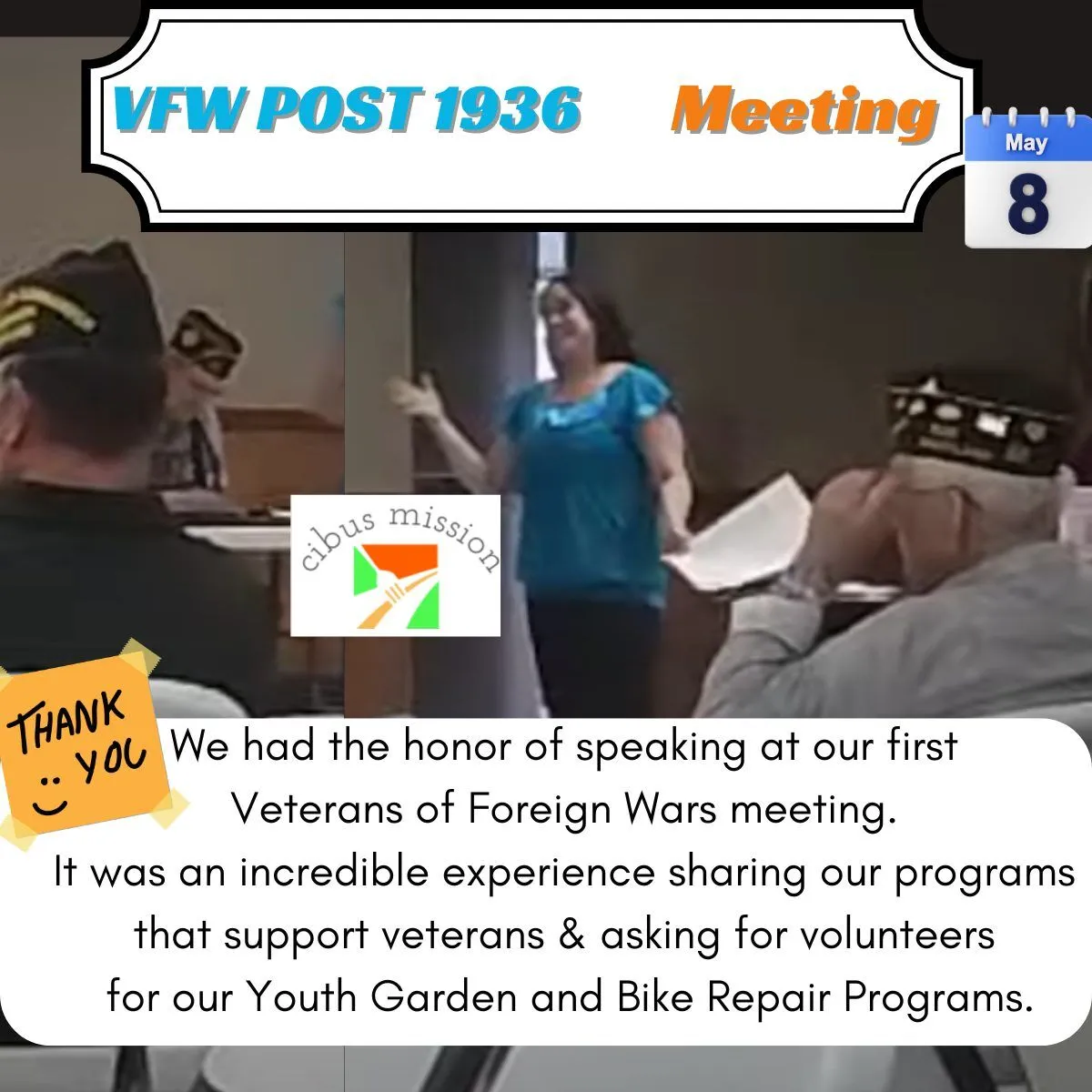 VFW Post Speaking Engagement